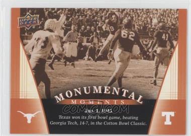 2011 Upper Deck University of Texas - [Base] #82 - Monumental Moments - Texas Longhorns Team