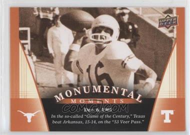 2011 Upper Deck University of Texas - [Base] #85 - Monumental Moments - James Street