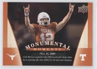 Monumental Moments - Colt McCoy