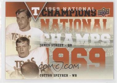 2011 Upper Deck University of Texas - National Champions Duos #NCD-SS - James Street, Cotton Speyrer