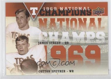 2011 Upper Deck University of Texas - National Champions Duos #NCD-SS - James Street, Cotton Speyrer