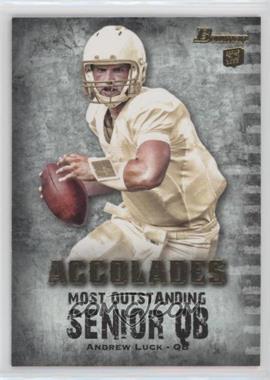 2012 Bowman - Accolades #BAC-AL3 - Andrew Luck