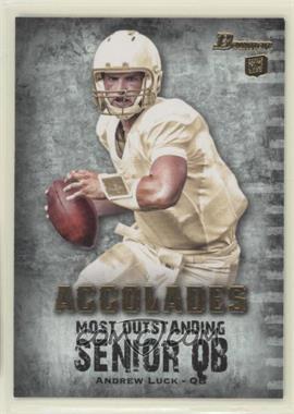 2012 Bowman - Accolades #BAC-AL3 - Andrew Luck