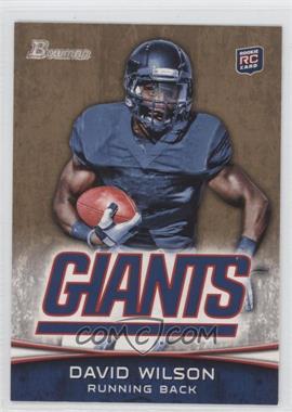 2012 Bowman - [Base] - Gold #153 - David Wilson