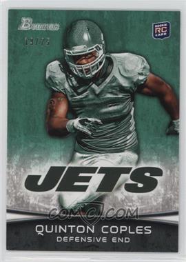 2012 Bowman - [Base] - Green #170 - Quinton Coples /25 [Noted]