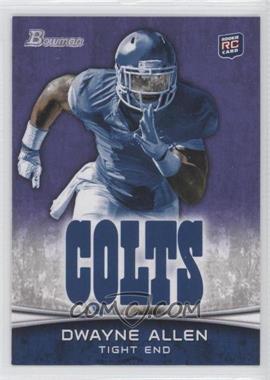 2012 Bowman - [Base] - Purple #176 - Dwayne Allen