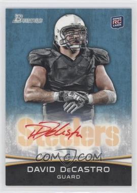 2012 Bowman - [Base] - Rookie Red Ink Autograph #173 - David DeCastro