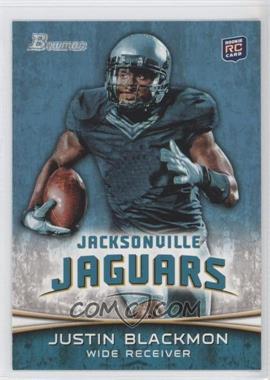 2012 Bowman - [Base] #130.1 - Justin Blackmon (Ball in Right Hand/Green Jersey)