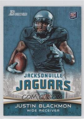 2012 Bowman - [Base] #130.1 - Justin Blackmon (Ball in Right Hand/Green Jersey)