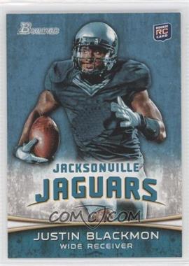 2012 Bowman - [Base] #130.1 - Justin Blackmon (Ball in Right Hand/Green Jersey)