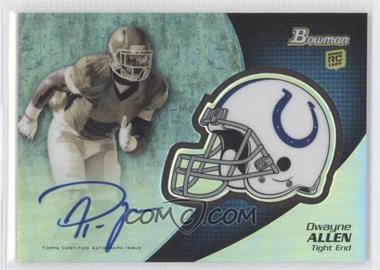 2012 Bowman - Chrome Rookie Autographs #BCRA-DA - Dwayne Allen