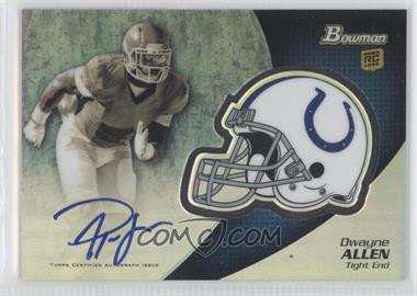 2012 Bowman - Chrome Rookie Autographs #BCRA-DA - Dwayne Allen