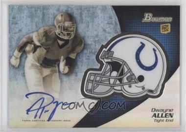 2012 Bowman - Chrome Rookie Autographs #BCRA-DA - Dwayne Allen