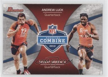 2012 Bowman - Combine Competition #CC-LG - Andrew Luck, Robert Griffin III