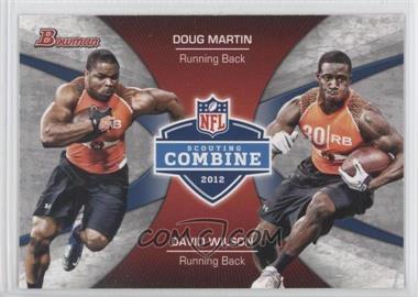 2012 Bowman - Combine Competition #CC-MW - Doug Martin, David Wilson