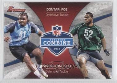 2012 Bowman - Combine Competition #CC-PS - Dontari Poe, Ndamukong Suh