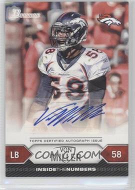 2012 Bowman - Inside the Numbers Autographs #ITNA-VM - Von Miller