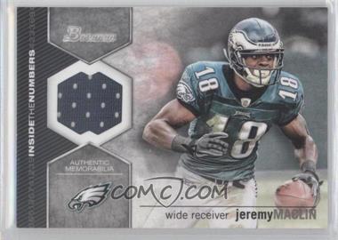 2012 Bowman - Inside the Numbers Relics #ITNR-JM - Jeremy Maclin