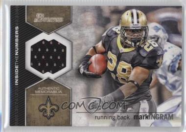 2012 Bowman - Inside the Numbers Relics #ITNR-MI - Mark Ingram