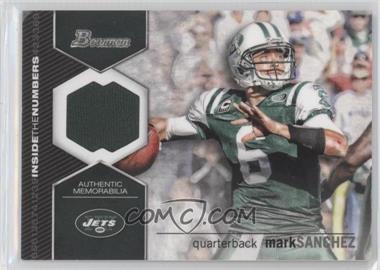 2012 Bowman - Inside the Numbers Relics #ITNR-MS - Mark Sanchez