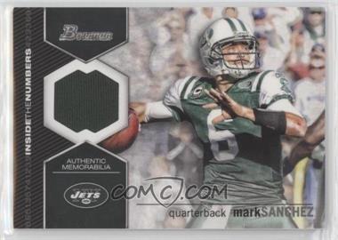 2012 Bowman - Inside the Numbers Relics #ITNR-MS - Mark Sanchez