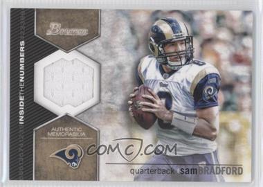 2012 Bowman - Inside the Numbers Relics #ITNR-SB - Sam Bradford