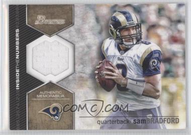 2012 Bowman - Inside the Numbers Relics #ITNR-SB - Sam Bradford