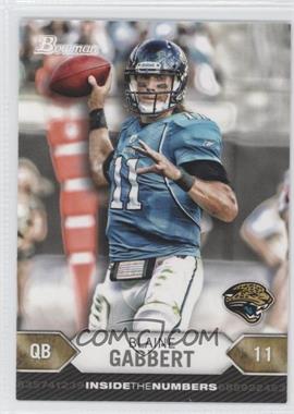 2012 Bowman - Inside the Numbers #ITN-BG - Blaine Gabbert