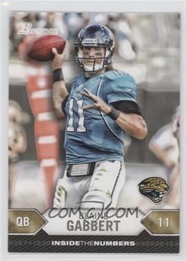 2012 Bowman - Inside the Numbers #ITN-BG - Blaine Gabbert