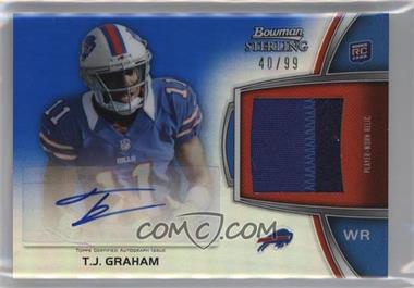 2012 Bowman Sterling - Autographed Rookie Relic - Blue Refractor #BSAR-TJG - T.J. Graham /99 [EX to NM]