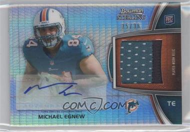 2012 Bowman Sterling - Autographed Rookie Relic - Prism Refractor #BSAR-ME - Michael Egnew /36