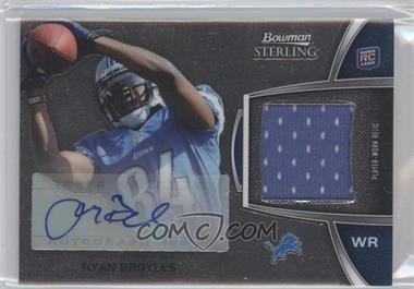 2012 Bowman Sterling - Autographed Rookie Relic #BSAR-RB - Ryan Broyles
