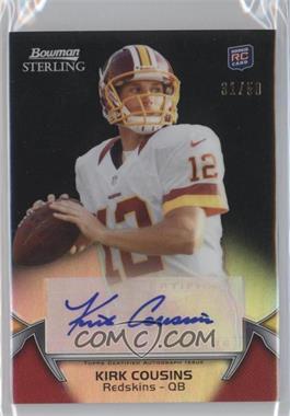 2012 Bowman Sterling - [Base] - Black Refractor Autographs #19 - Kirk Cousins /50