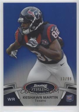 2012 Bowman Sterling - [Base] - Blue Refractor #91 - Keshawn Martin /99