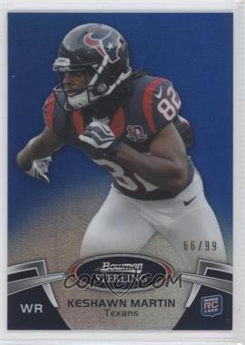 2012 Bowman Sterling - [Base] - Blue Refractor #91 - Keshawn Martin /99