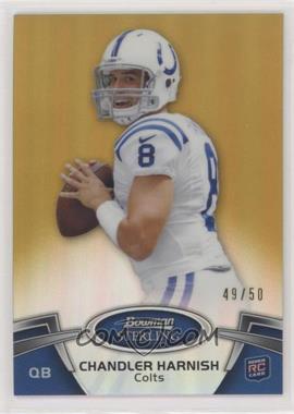 2012 Bowman Sterling - [Base] - Gold Refractor #29 - Chandler Harnish /50