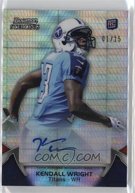2012 Bowman Sterling - [Base] - Prism Refractor Autographs #60 - Kendall Wright /15 [EX to NM]