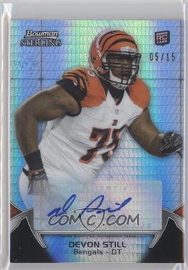 2012 Bowman Sterling - [Base] - Prism Refractor Autographs #95 - Devon Still /15