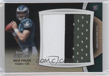 2012 Bowman Sterling - Jumbo Rookie Patch Box Topper - Black Refractor #BSJRP-NF - Nick Foles /45