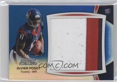 2012 Bowman Sterling - Jumbo Rookie Patch Box Topper - Blue Refractor #BSJRP-DP - DeVier Posey /60