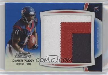 2012 Bowman Sterling - Jumbo Rookie Patch Box Topper - Blue Refractor #BSJRP-DP - DeVier Posey /60