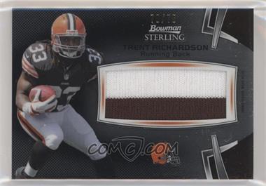 2012 Bowman Sterling - Jumbo Rookie Relic - Black Refractor #BSJRR-TR - Trent Richardson /75