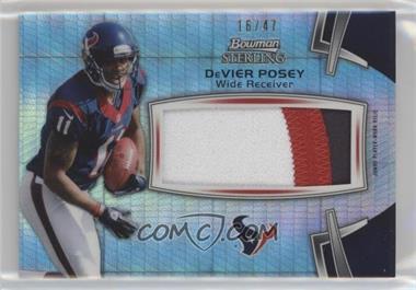 2012 Bowman Sterling - Jumbo Rookie Relic - Prism Refractor #BSJRR-DP - DeVier Posey /47