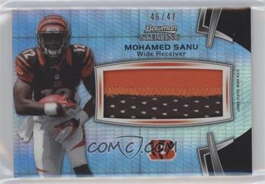 2012 Bowman Sterling - Jumbo Rookie Relic - Prism Refractor #BSJRR-MS - Mohamed Sanu /47