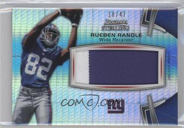 2012 Bowman Sterling - Jumbo Rookie Relic - Prism Refractor #BSJRR-RR - Rueben Randle /47