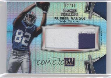 2012 Bowman Sterling - Jumbo Rookie Relic - Prism Refractor #BSJRR-RR - Rueben Randle /47