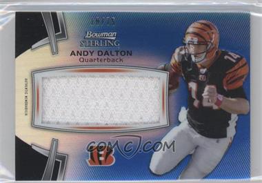 2012 Bowman Sterling - Jumbo Veteran Relic - Blue Refractor #BSJVR-AD - Andy Dalton /75