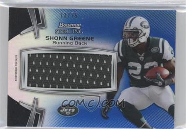 2012 Bowman Sterling - Jumbo Veteran Relic - Blue Refractor #BSJVR-SG - Shonn Greene /75