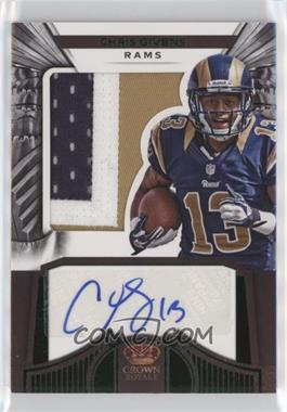 2012 Crown Royale - [Base] - Green #258 - Chris Givens /49