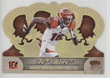 2012 Crown Royale - [Base] - Holo Gold #12 - A.J. Green /99